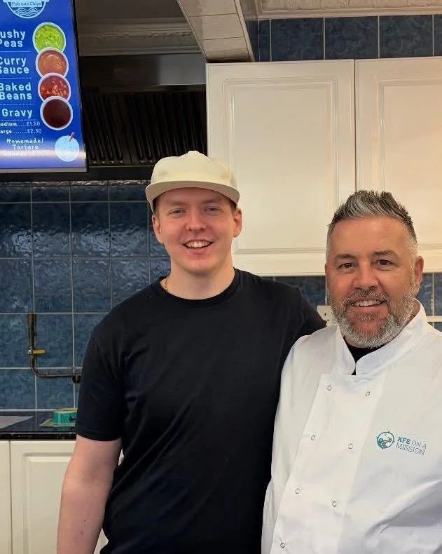 Local Feature! Read more below 👇 

Last Month we had a visit from the fantastic Mark Petrou from Petrou Bros as part of KFE on a mission to raise &pound;20,000 for Fishermen&rsquo;s Mission 🤗🎉

This fantastic charity helps support fishermen and th