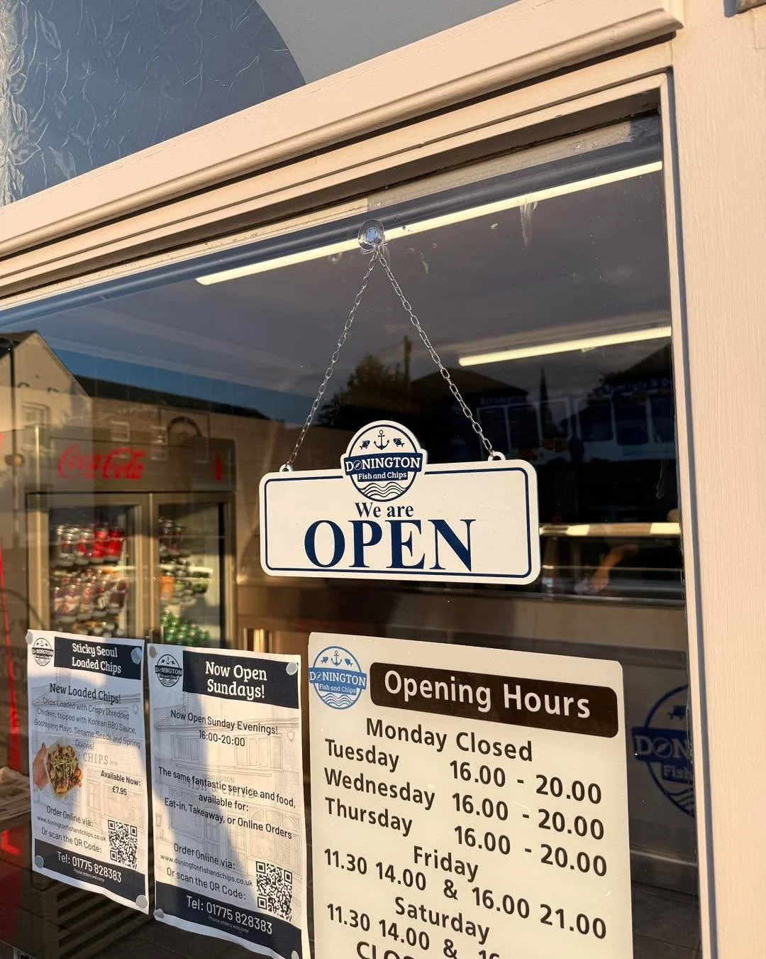 Thank you to @cheekypeanutx for our new Opening sign and a little reminder we are open tonight 4-8pm! 💙

#donington #localbusiness #doningtonfishandchips #cheakypeanut