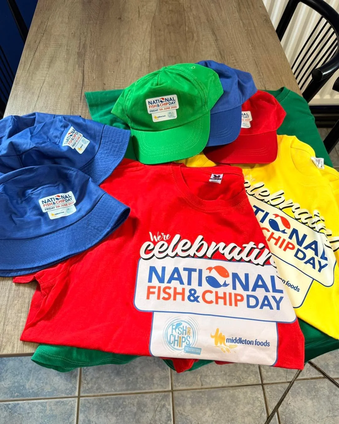 We are getting ready to celebrate National Fish and Chip Day this Friday 5th June! 🥳🎉

Why not join us for your fix of fish and chips for tea! 🐟🍟
The team will be dressed up and the shop decorated 😯 with a few extra hats to giveaway to some luck