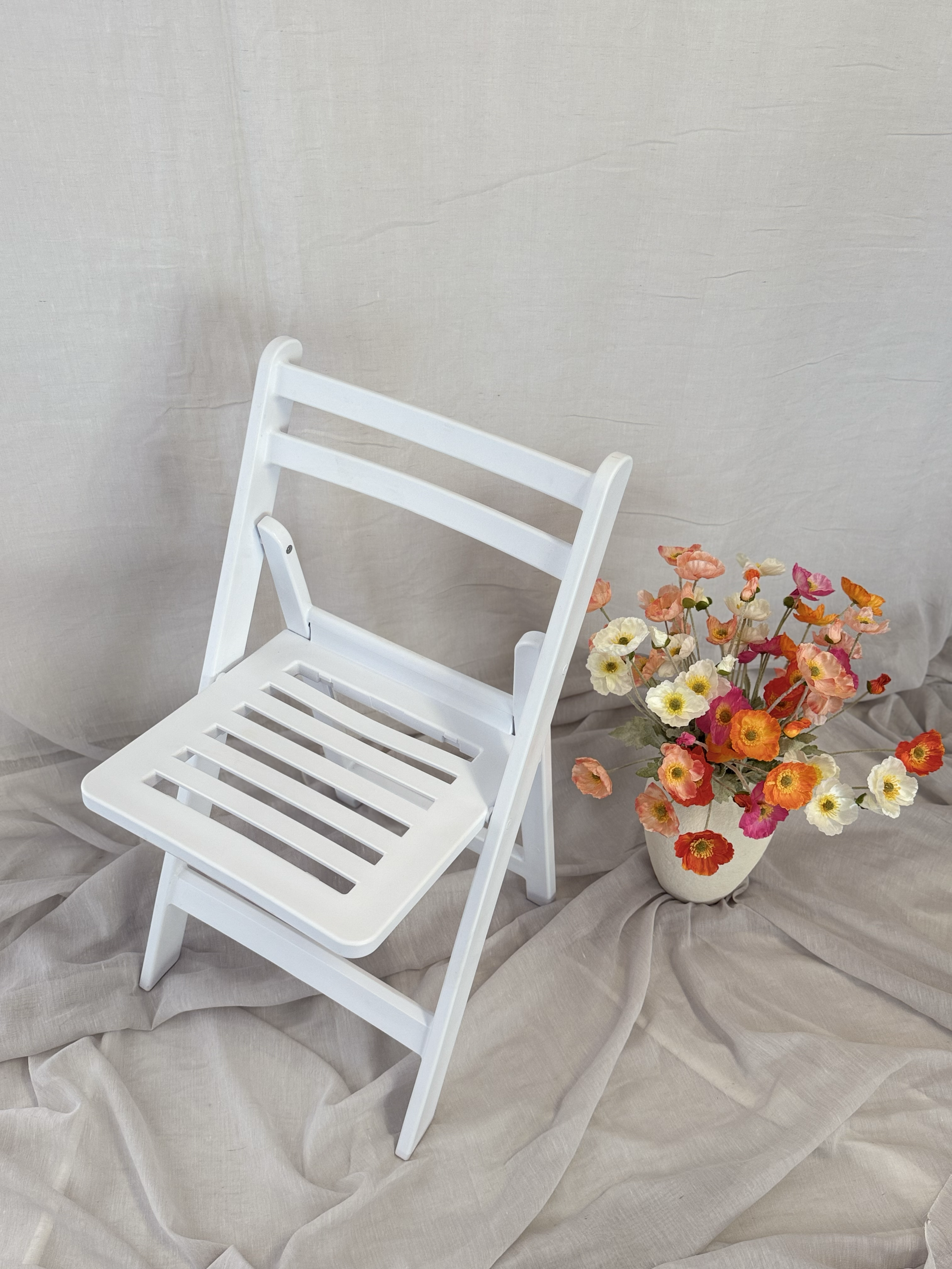 Slatted White Americana Chair
Colour: White
Hire Price: $12.00 each
Material: Resin
Qty: 50 Available