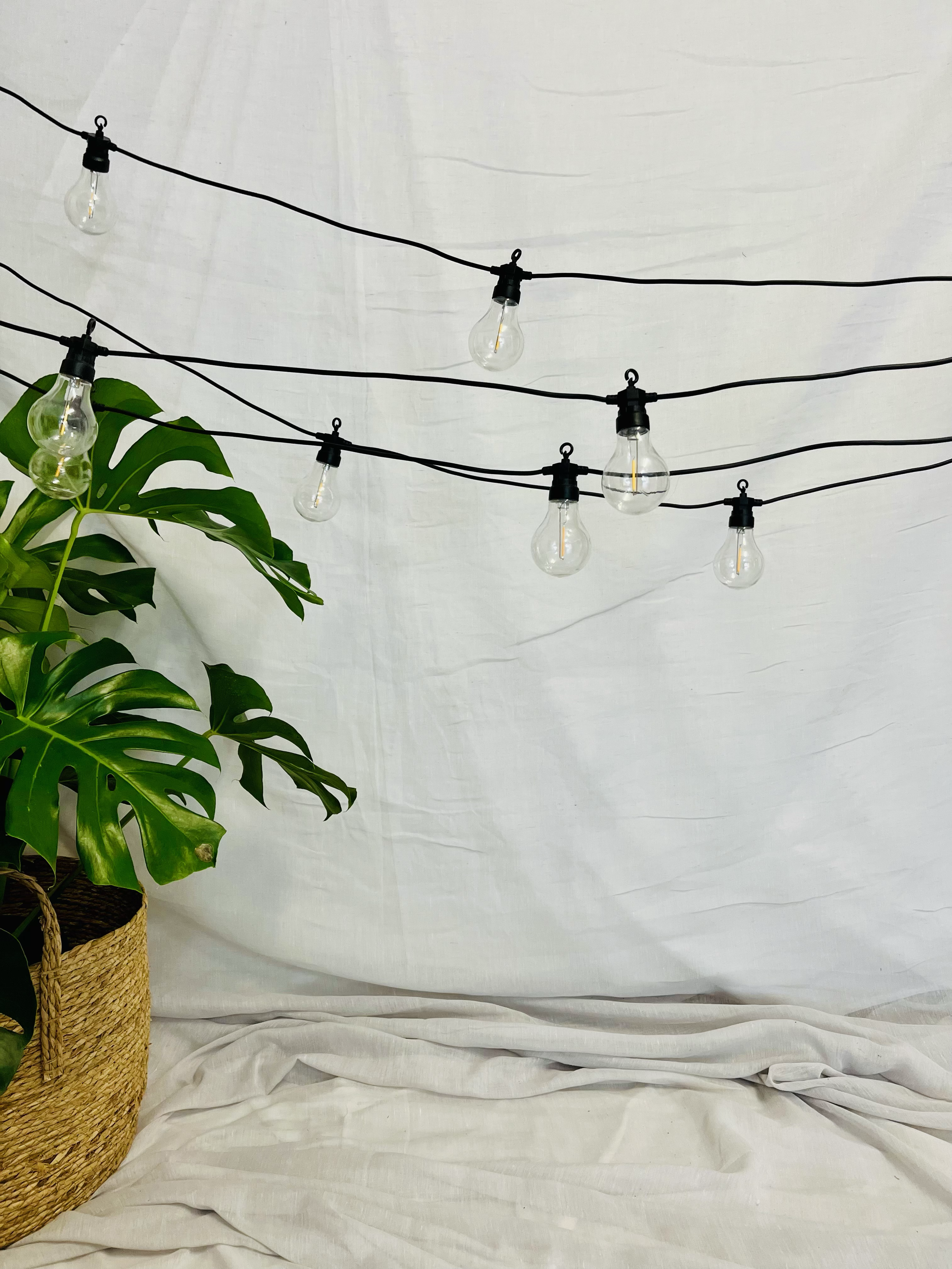Festoon Lighting
14.5m lengths 
7 available 
$80 per 14.5m length
*Optional set-up and pack-down can be arranged for an additional fee (quote available on request) 
*Electricity source must be available 