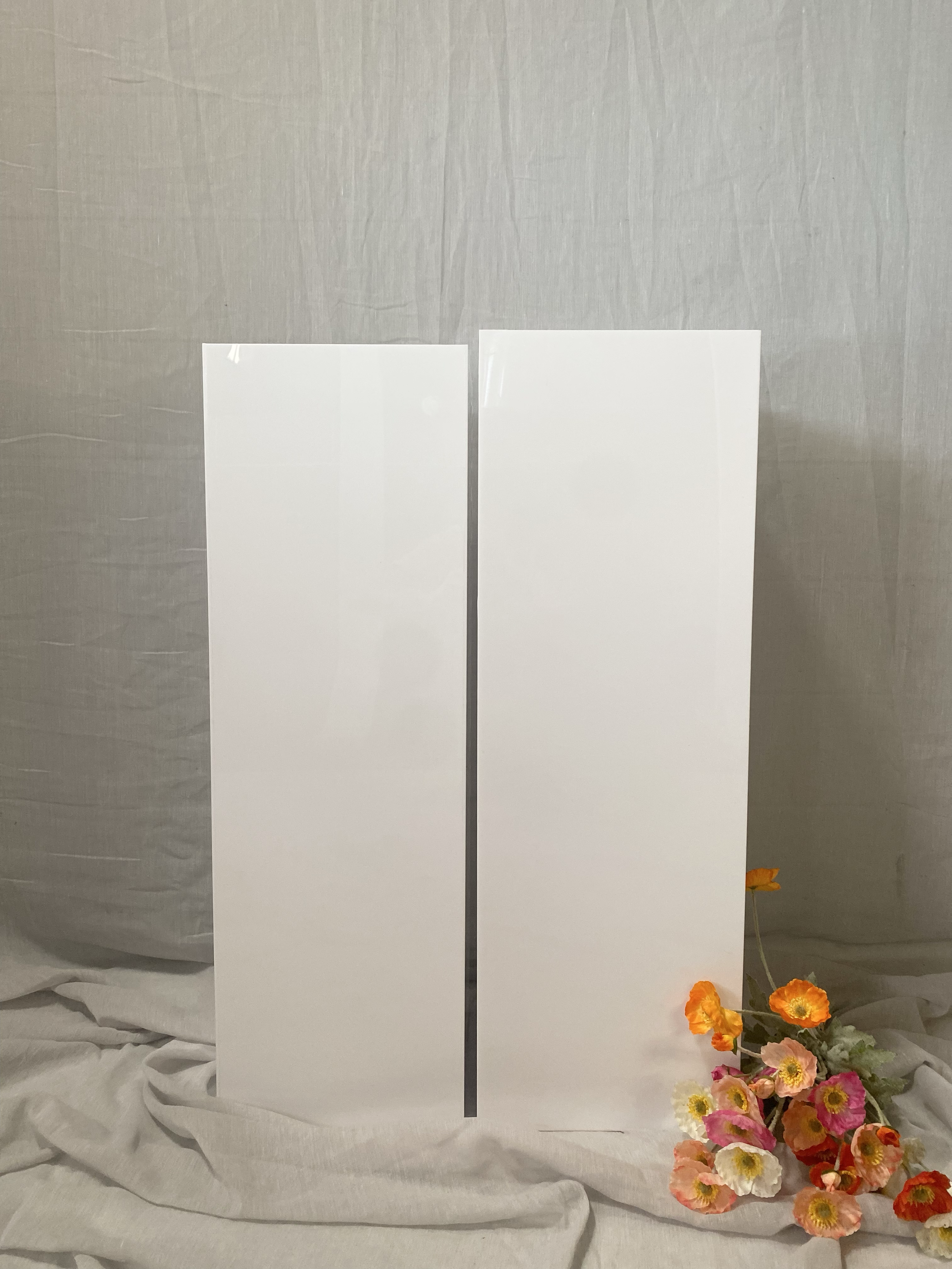 White Square Plinth Set
Hire Price: $150
Material: Acrylic 
Qty: 1 Set Available 