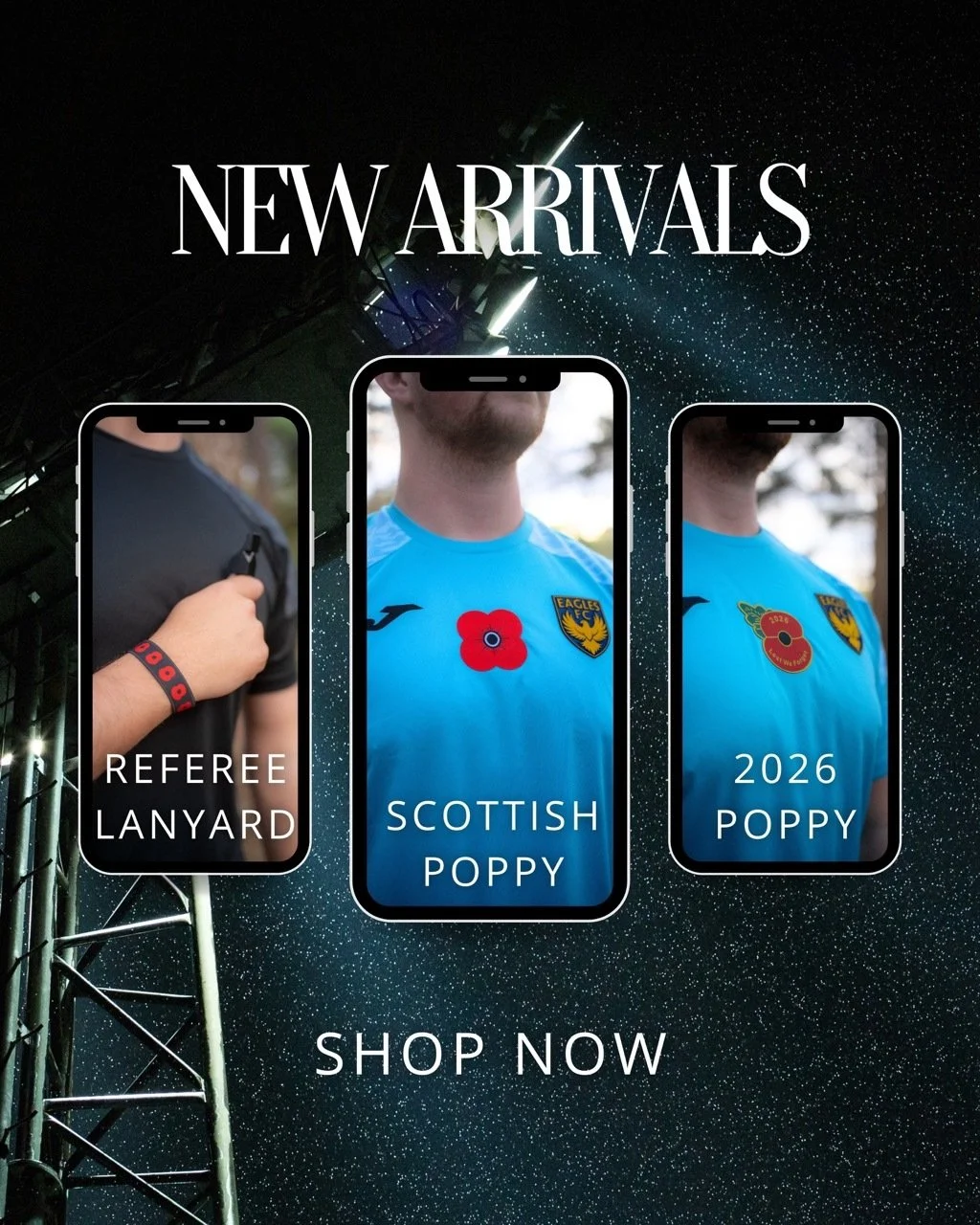 Three new ways to wear the poppy this Remembrance season.

Our 2026 new arrivals are now available to order:

Scottish Poppy
Our self-adhesive woven poppy, created specifically for clubs across Scotland.

2026 Dated Poppy
Mark this year&rsquo;s Remem