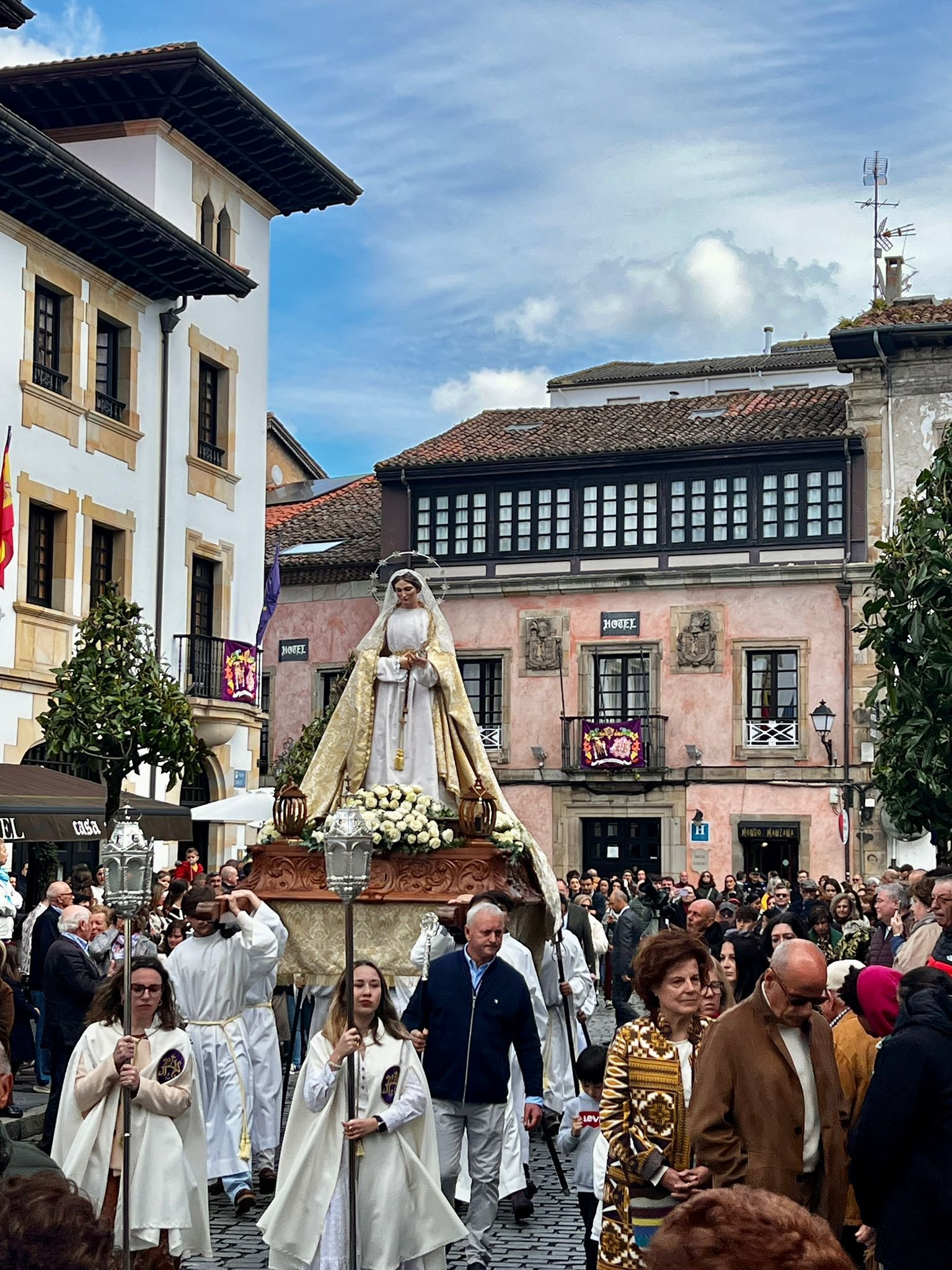 Historic old town Villaviciosa Asturias