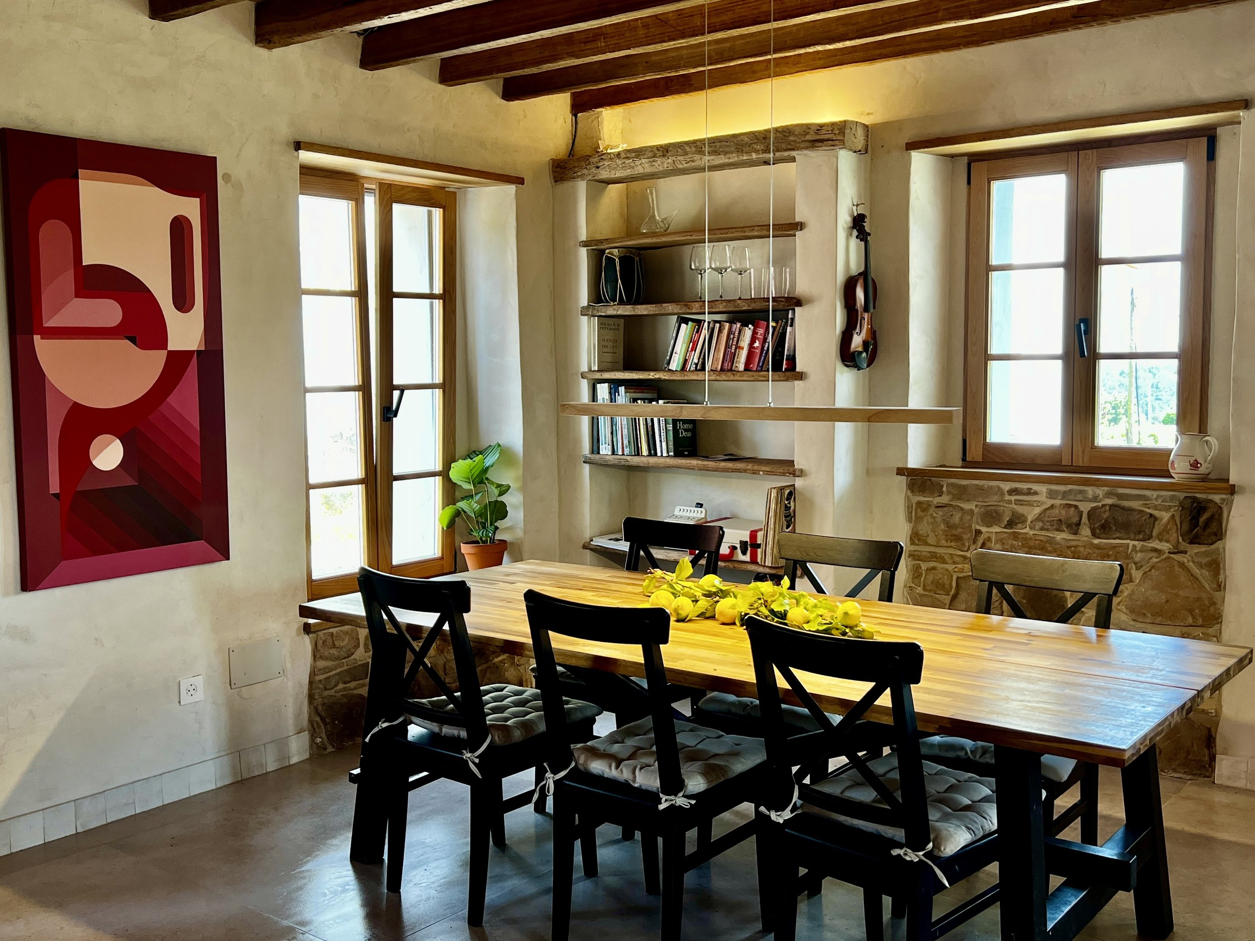 Large Dining Table Seating 8 Guests Comfortably