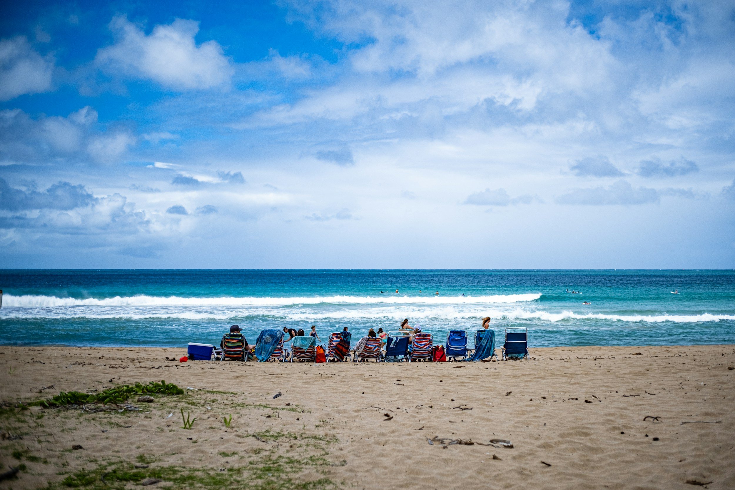 Group of people on the beach