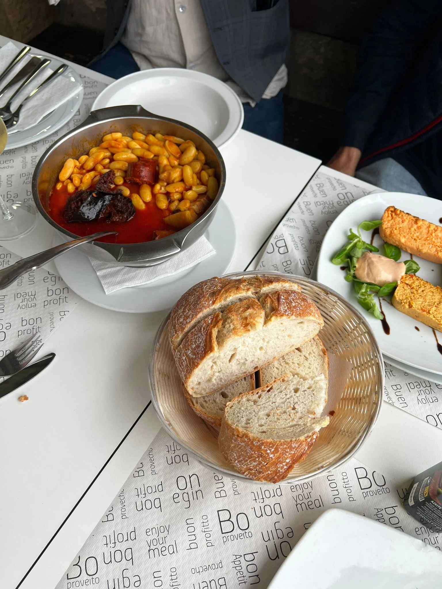 Fabada served at a local Lastres restaurant
