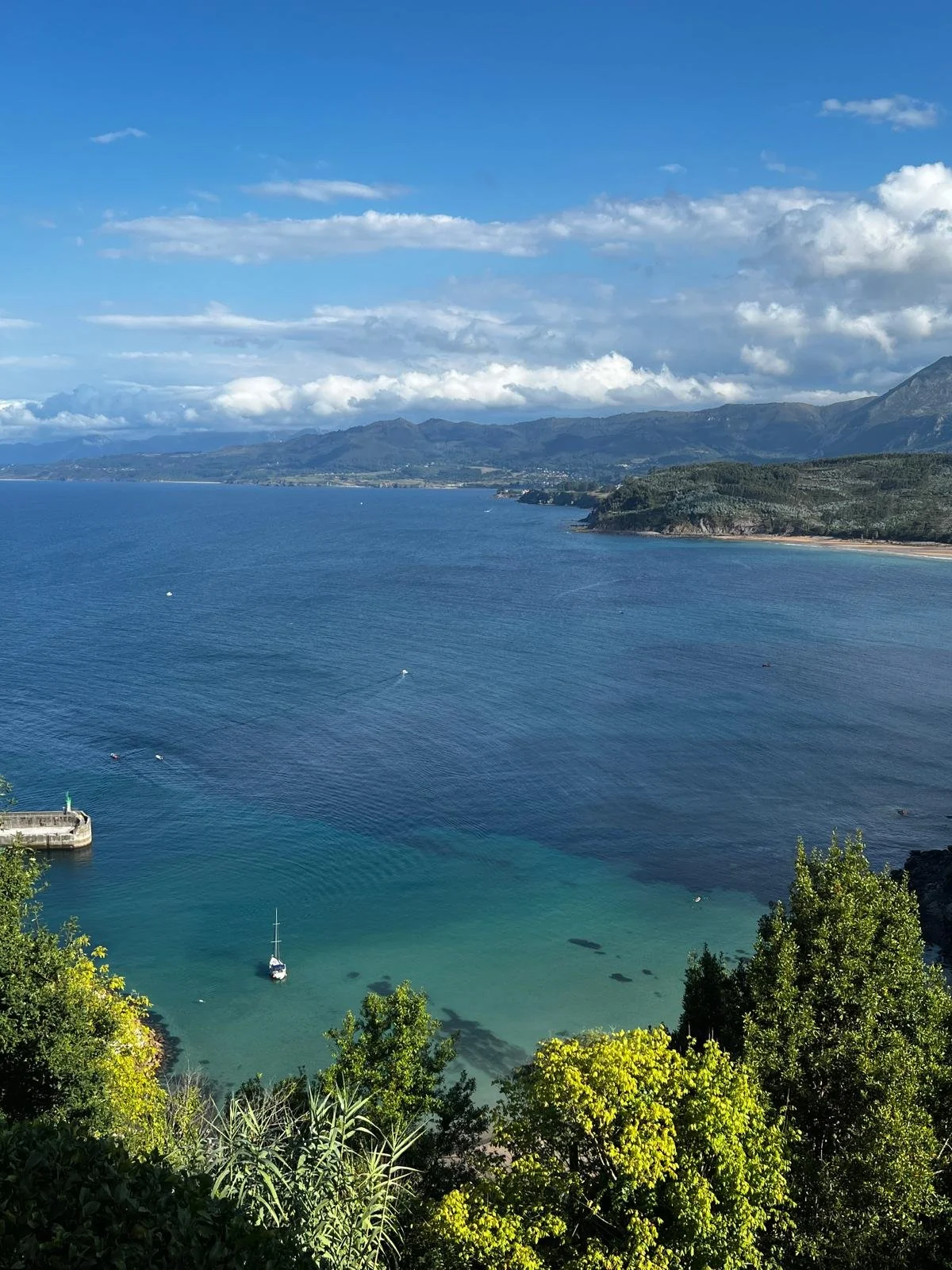 View from Mirador restaurant Lastres