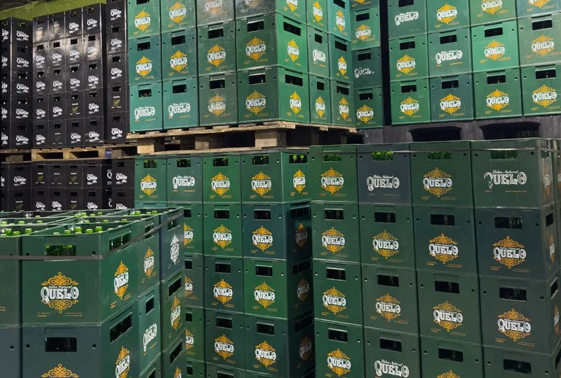 Casa Quelo boxes of cider