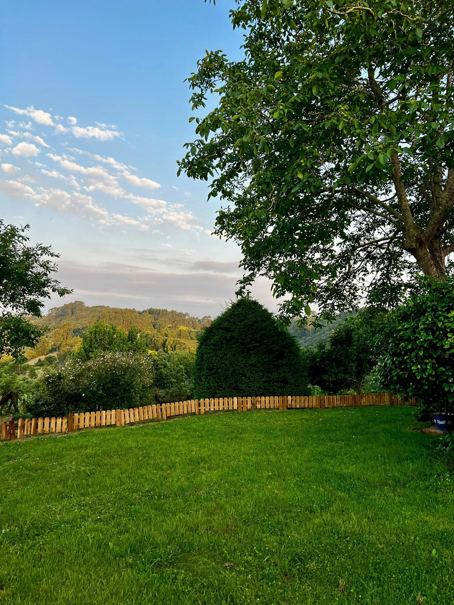 Views from the garden at Arcenoyu