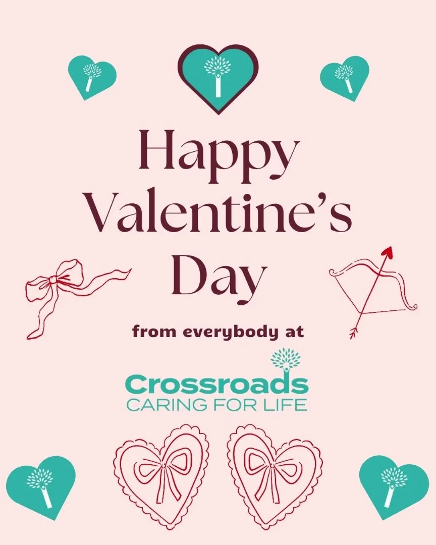 Love isn't just something we say, it's something we do. 💘💚 Happy Valentine's Day from everybody at Crossroads! We hope you have a day full of kindness, laughter and that warm, fuzzy feeling.

#happyvalentinesday❤️ #crossroadscare