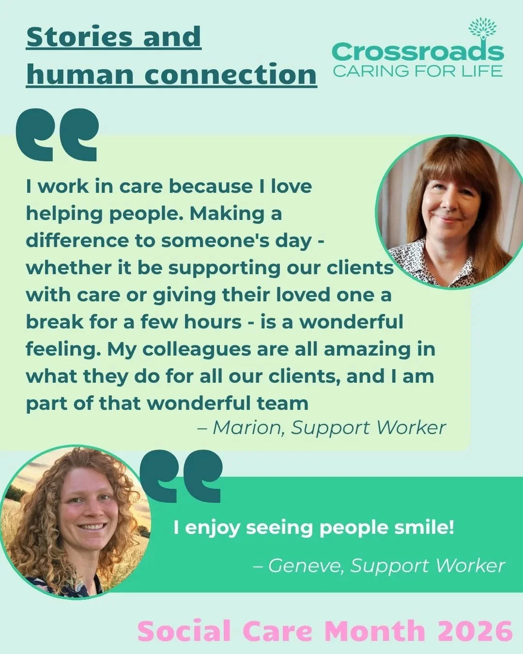 This is the last instalment in this week's #CelebratingSocialCare series, but we're always beaming with pride when it comes to our amazing team!

Our Support Workers build trust, understanding and connection every day through all the little moments, 