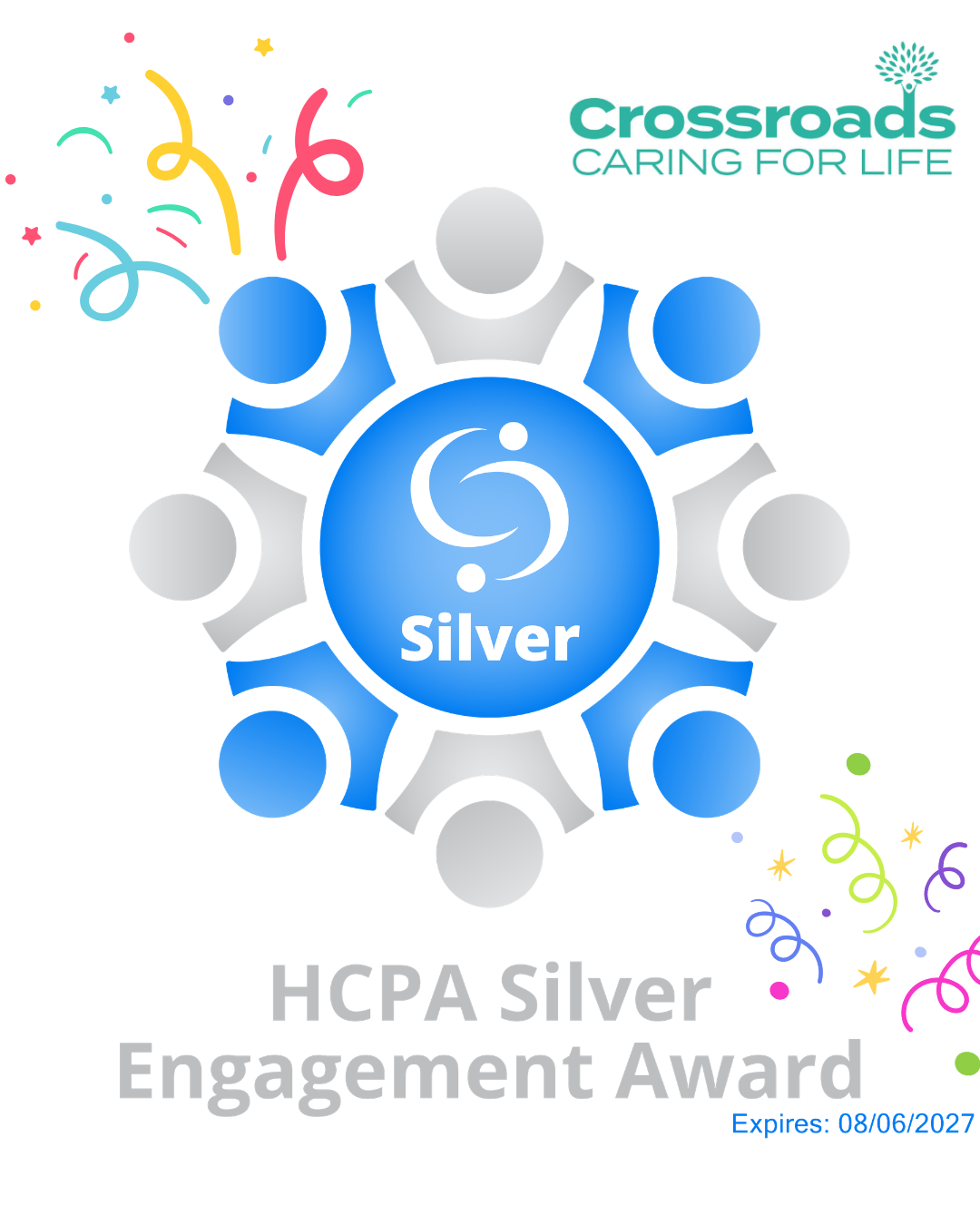 Crossroads achieves HCPA Silver Engagement Award for another year