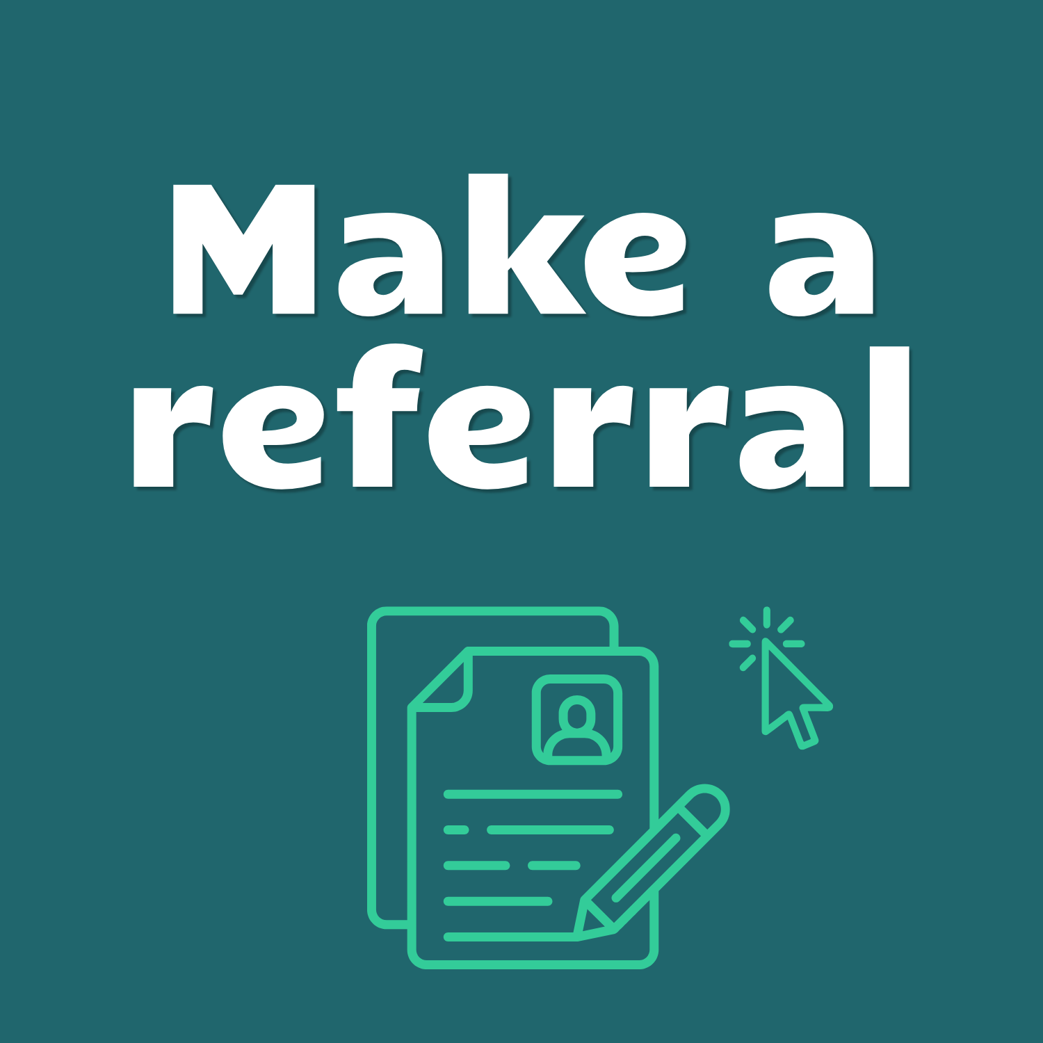 Make a referral button with a form icon