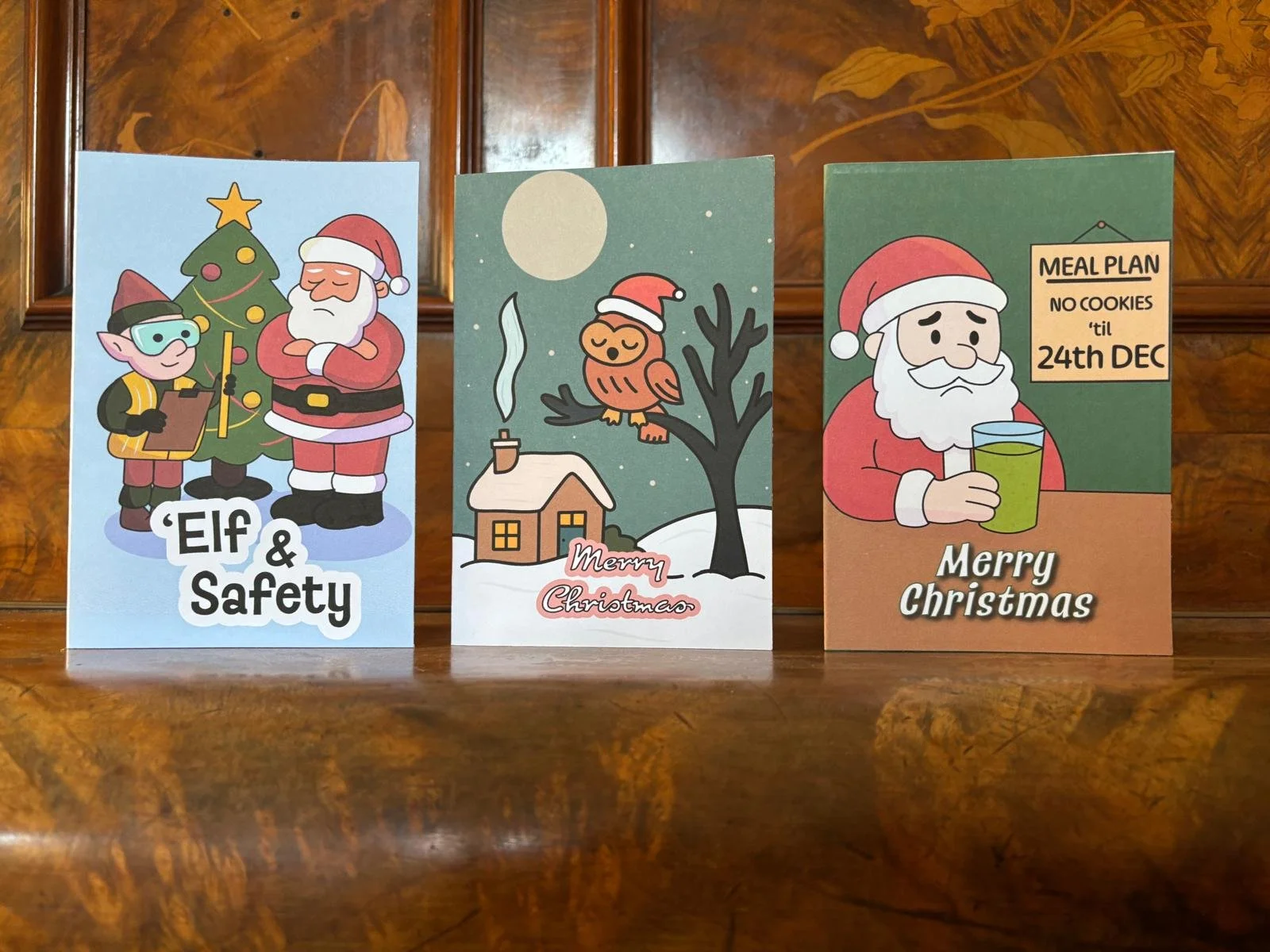 Whimsical Holiday Card Set