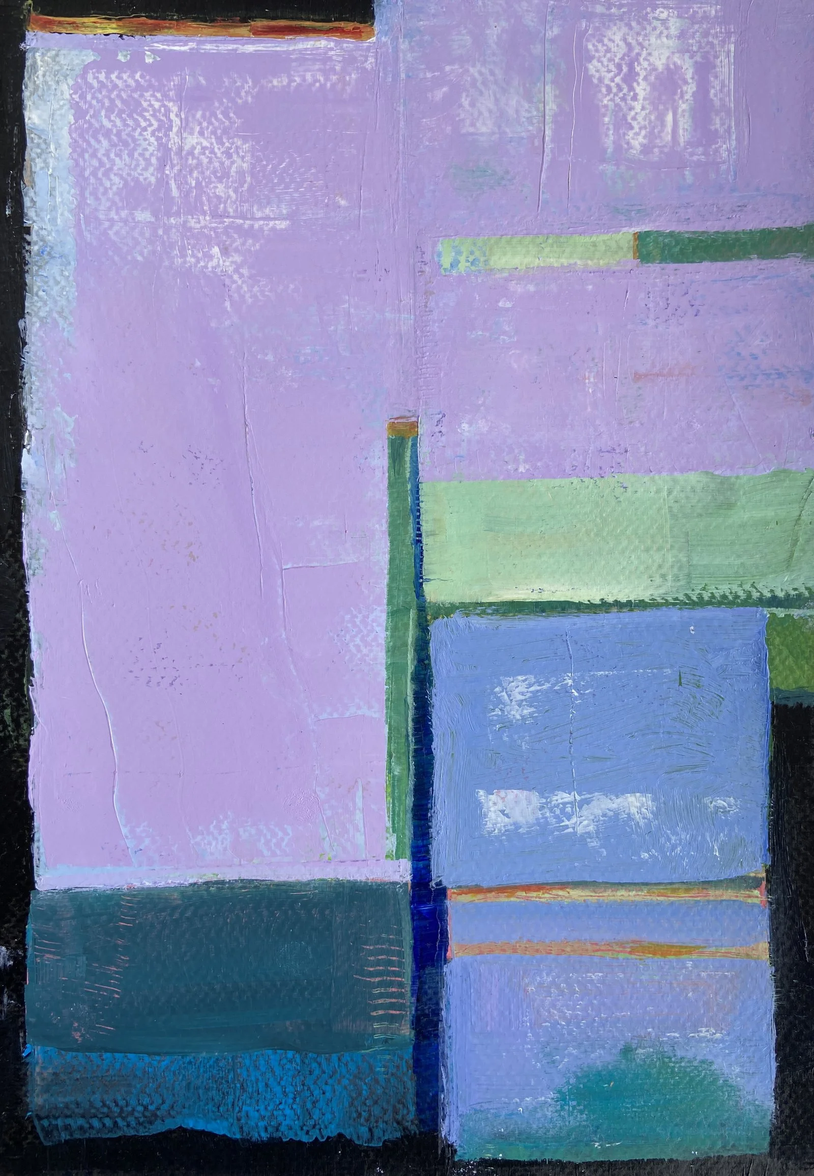 abstract shapes purple and blue