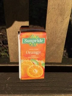 200 ml carton of Sunpride orange juice