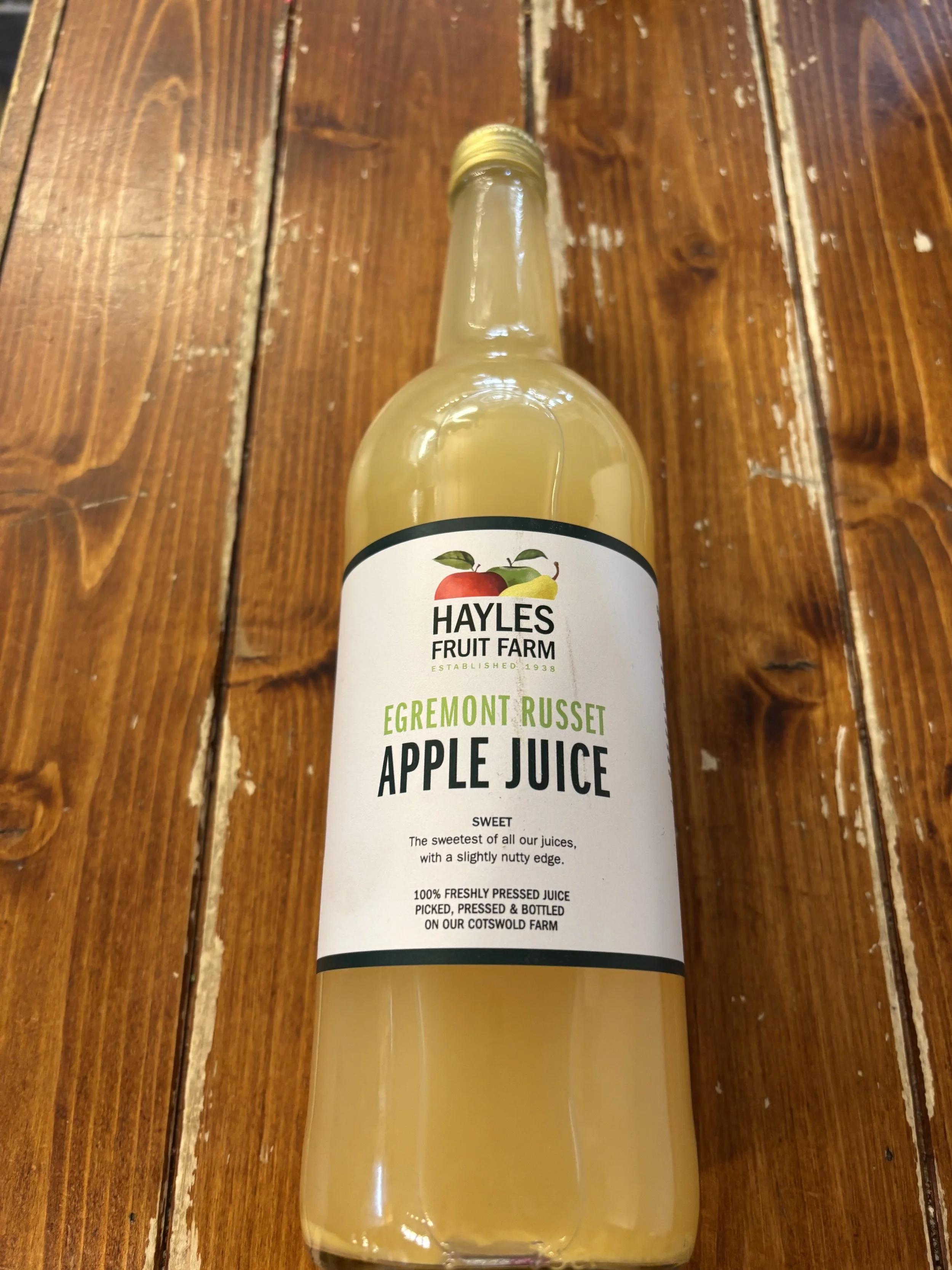 75 cl bottle of Hayles Apple Juice