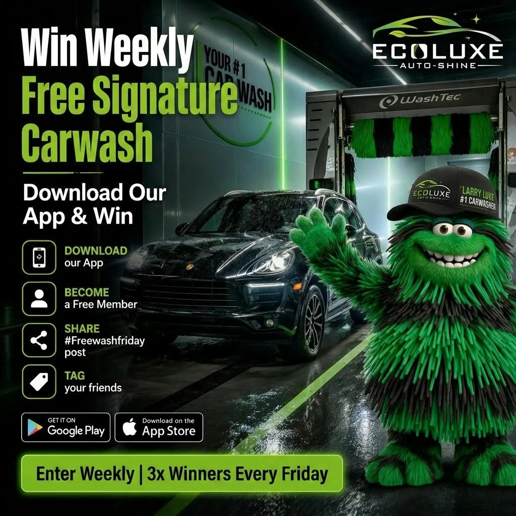 #FreeWashFriday | Win a Free Signature Wash Every Friday | Ecoluxe Auto-Shine