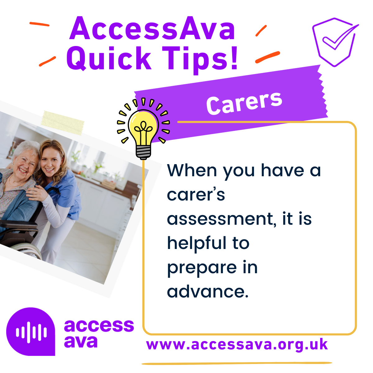 Preparing for a care assessment