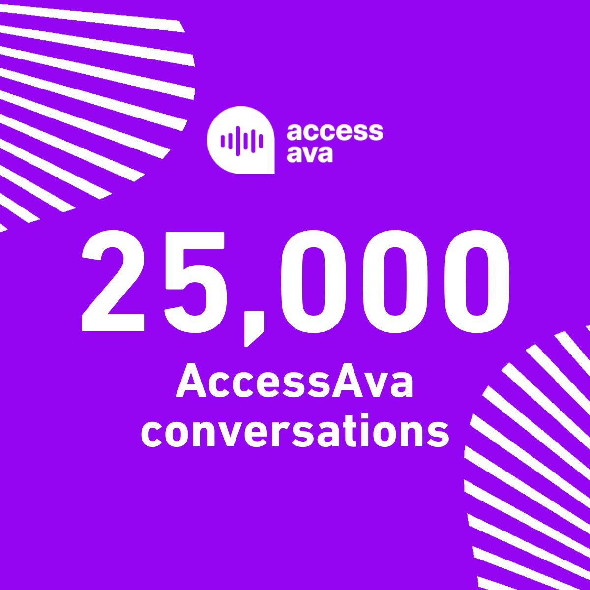 AccessAva Reaches 25,000 Conversations: Making Social Care Support Easier to Access
