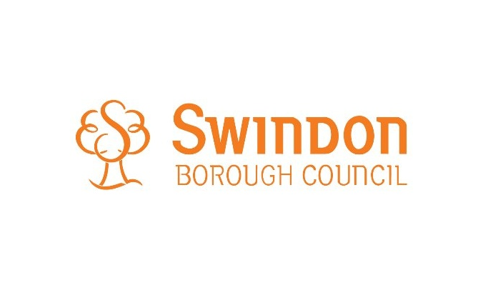 Swindon Borough Council logo with orange tree design.