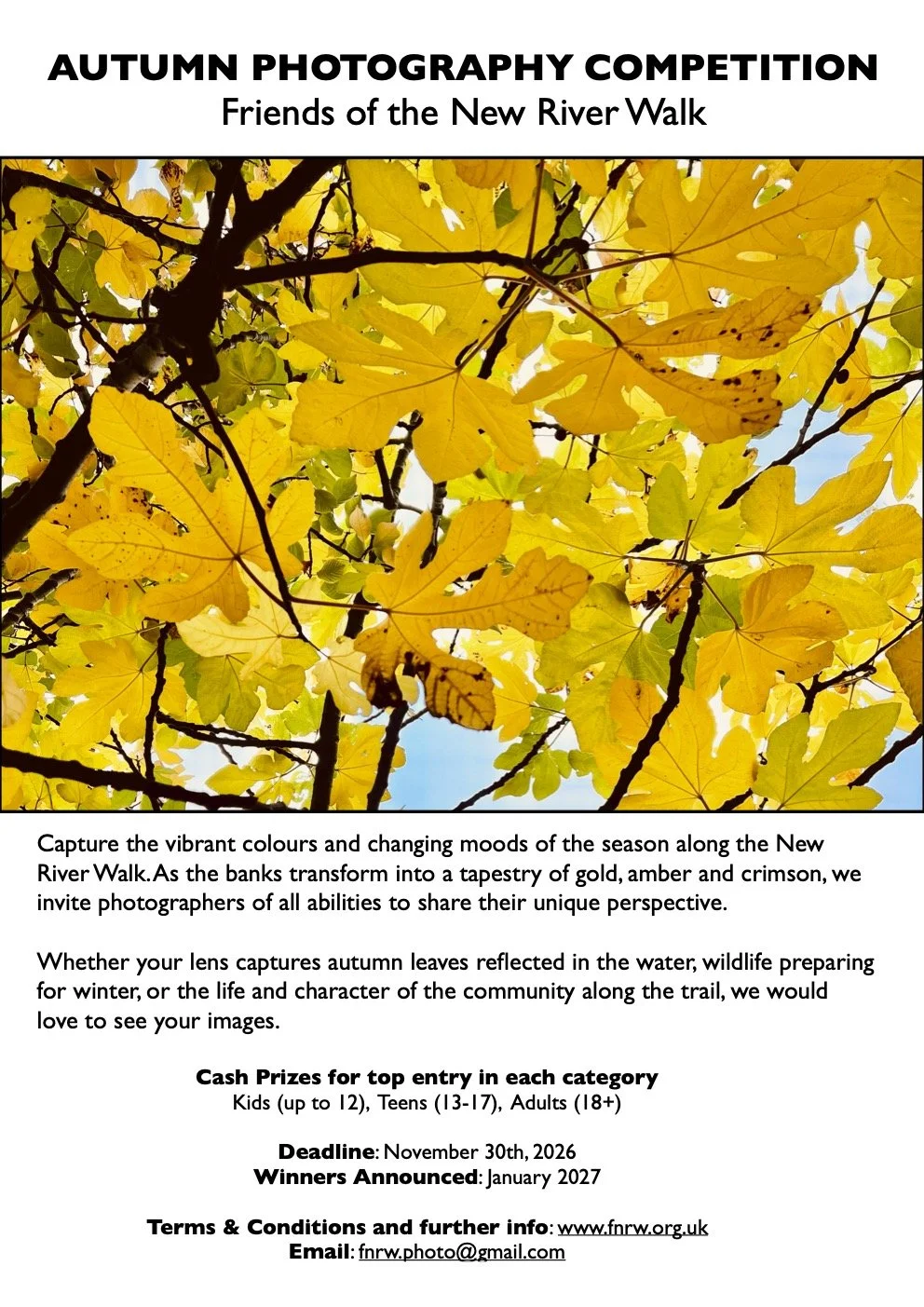 Our annual Photography Competition returns