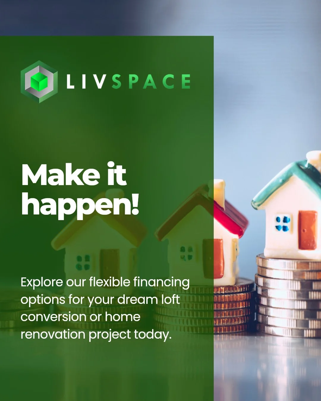 Transforming your home starts with understanding your financing options. 
From loft conversions to full extensions, embracing that dream space is closer than you think. With our streamlined financing process, we’ll get you prepped in no time.