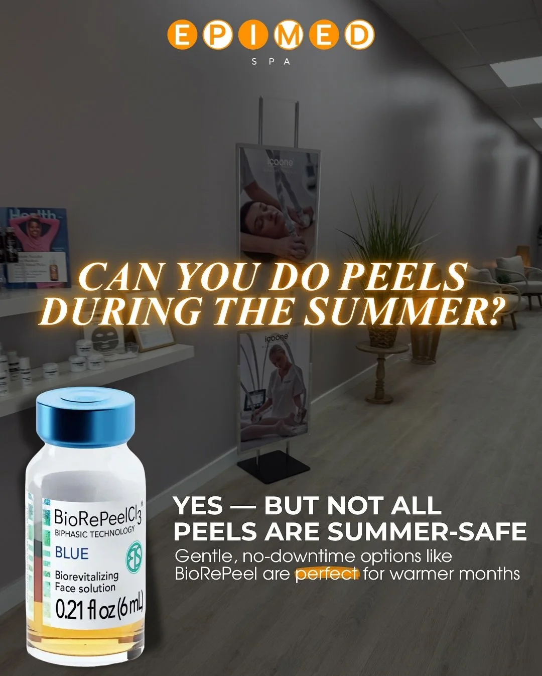 Yes, you can do peels during the summer &mdash; if you choose the right one. ☀️
BioRePeel is gentle, hydrating, and perfect for treating acne, pigmentation, and dull texture &mdash; even during hot months. No heavy peeling, no hiding indoors. Just re