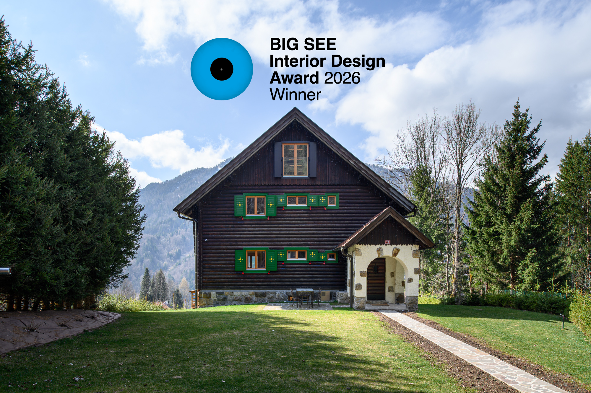 Moderna prenova lesene hiše, nagrajeni projekti, Bigsee interior award winner 2026