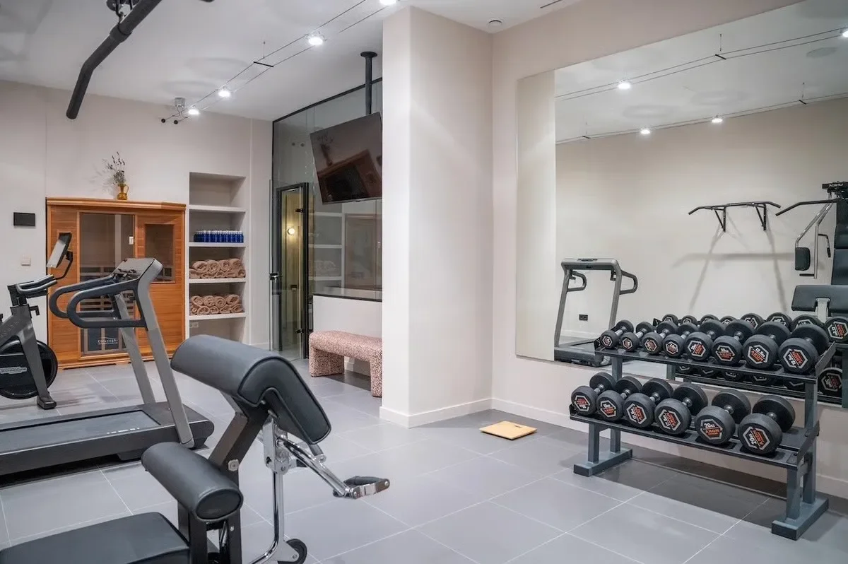 image of the home gym and wellness facilities at the Cala Bassa villa