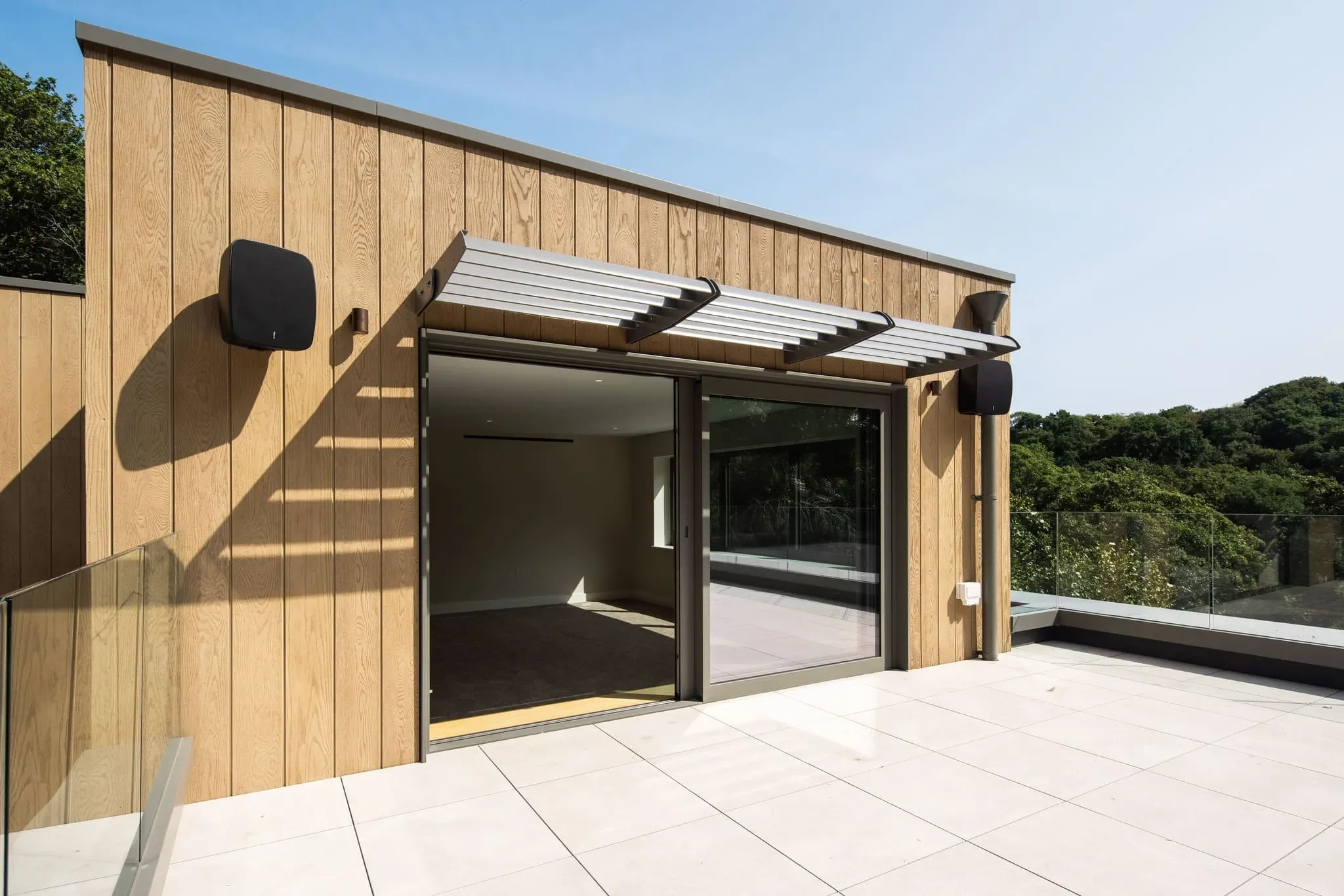 image of the rooftop terrace at the jersey villa for sale