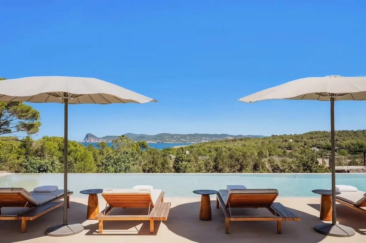 Landscape view of the bay from the pool area