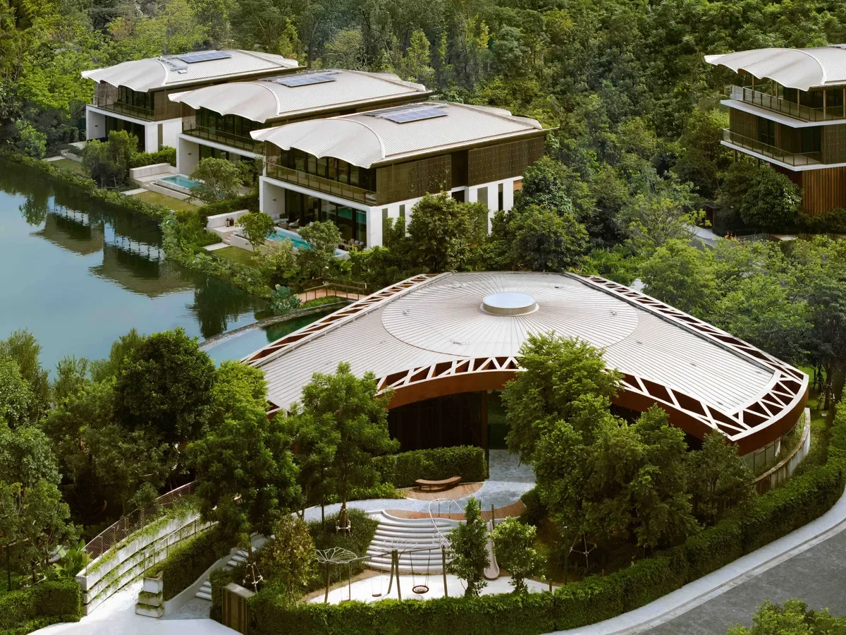 an image of the urban forest surrounding the bangkok luxury villa