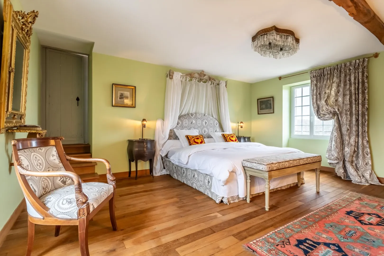 Image of the beautiful bedrooms in the Roquecor, Occitanie, France villa