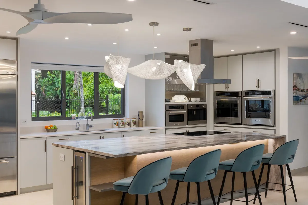 image of the kitchen at the Barbados villa for sale