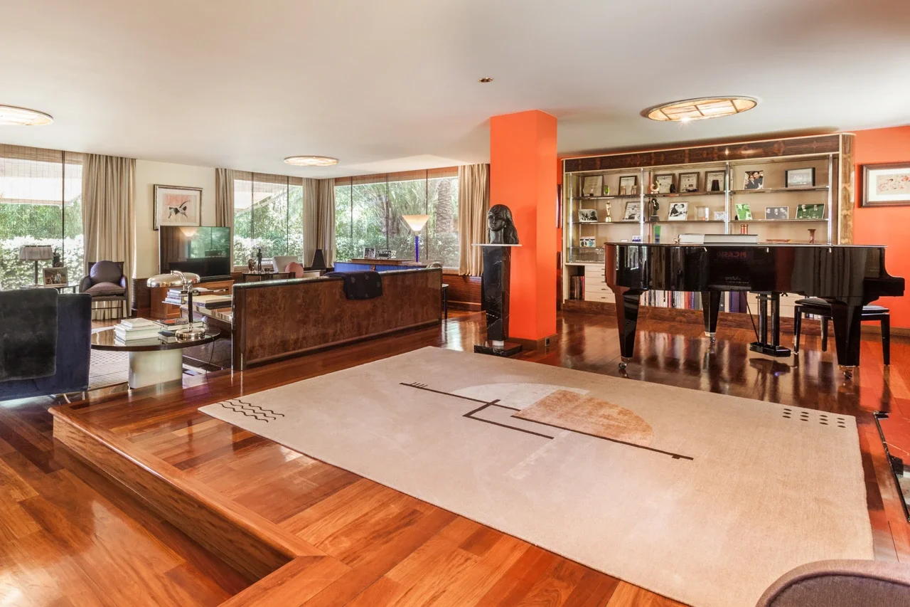 image of the living space in the barcelona villa for sale