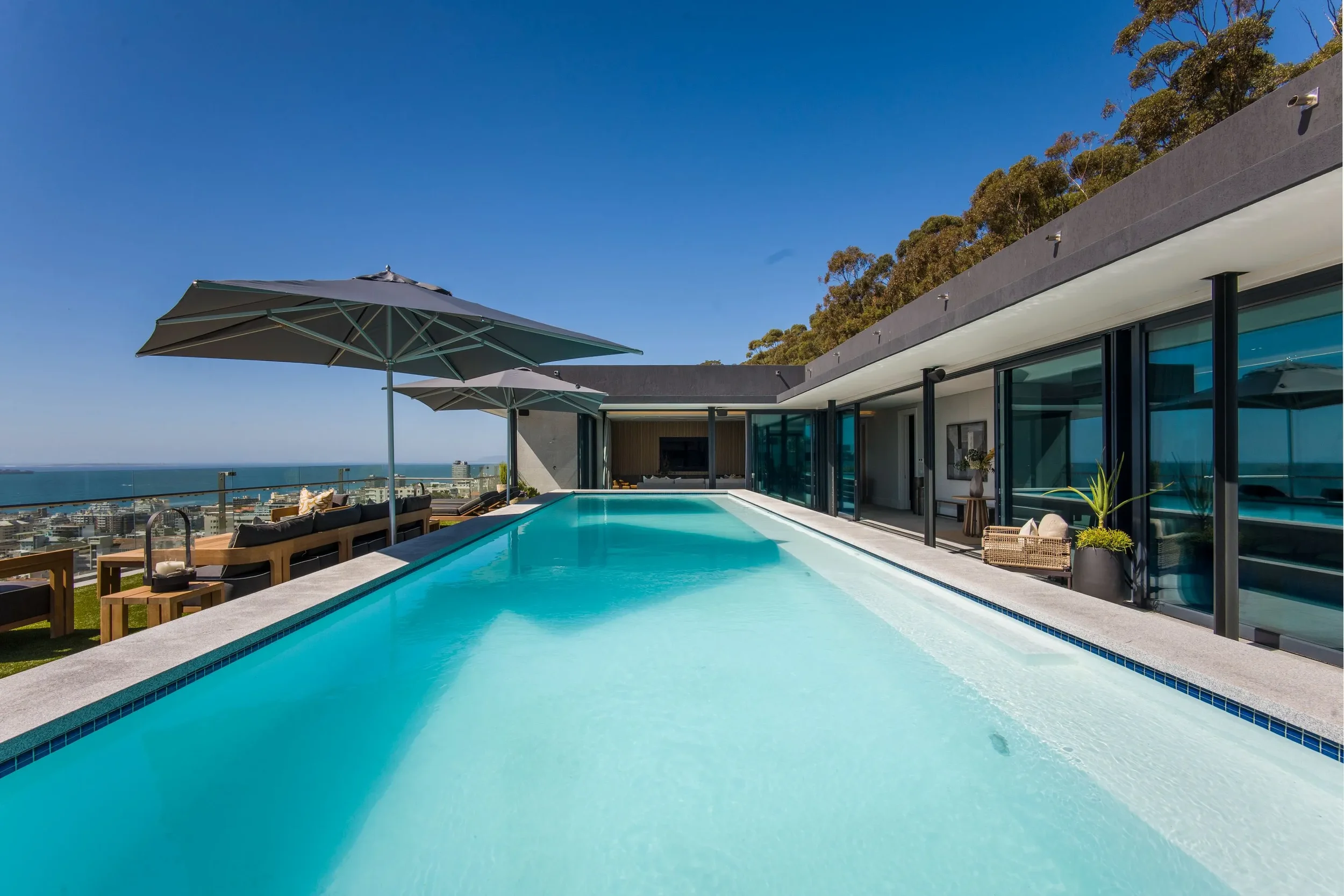 image of the pool at the Cape Town Penthouse Villa For Sale