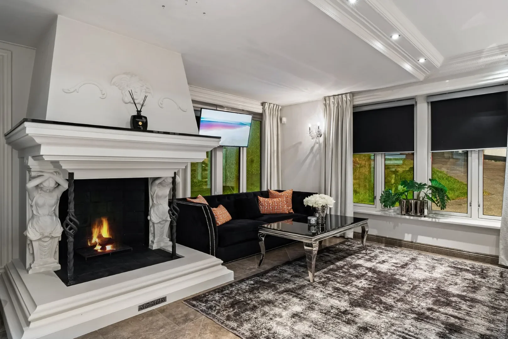 image of a living area at the Oslo luxury villa for sale