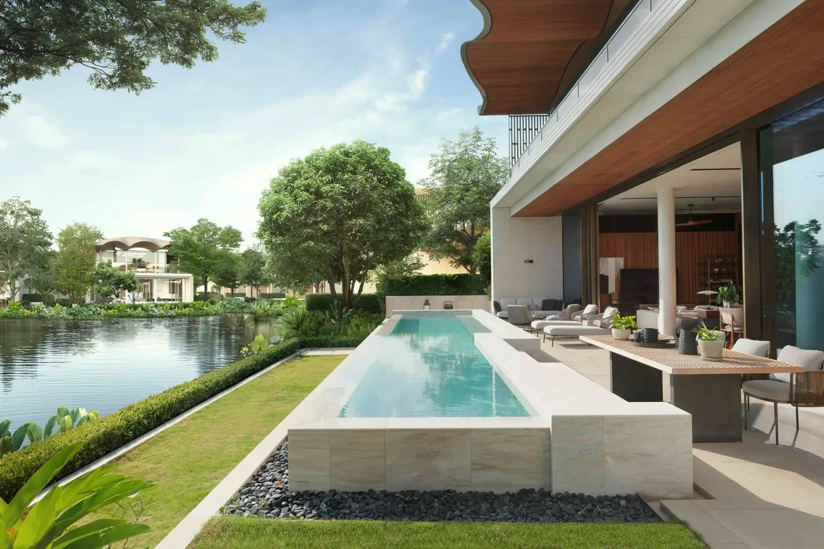 image of the outdoor space at the urban forest bangkok villa