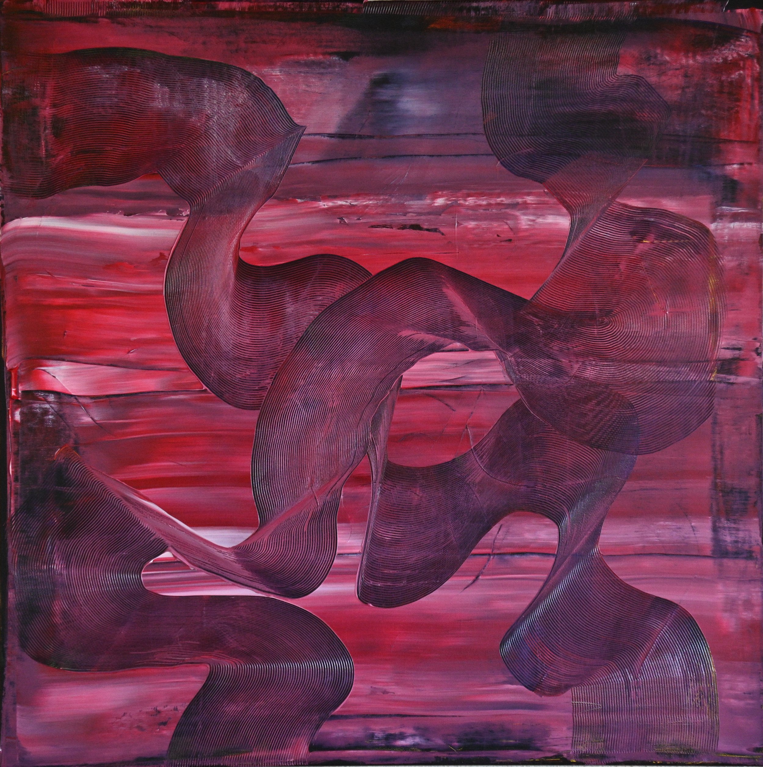 Misprint #12, 2025. Acrylic on canvas - 60 x 60 cm.