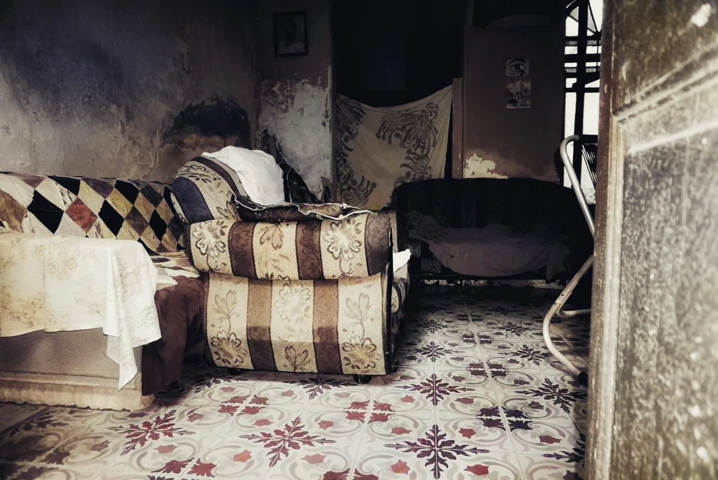 Interior de un solar en La Habana, Enero 2023