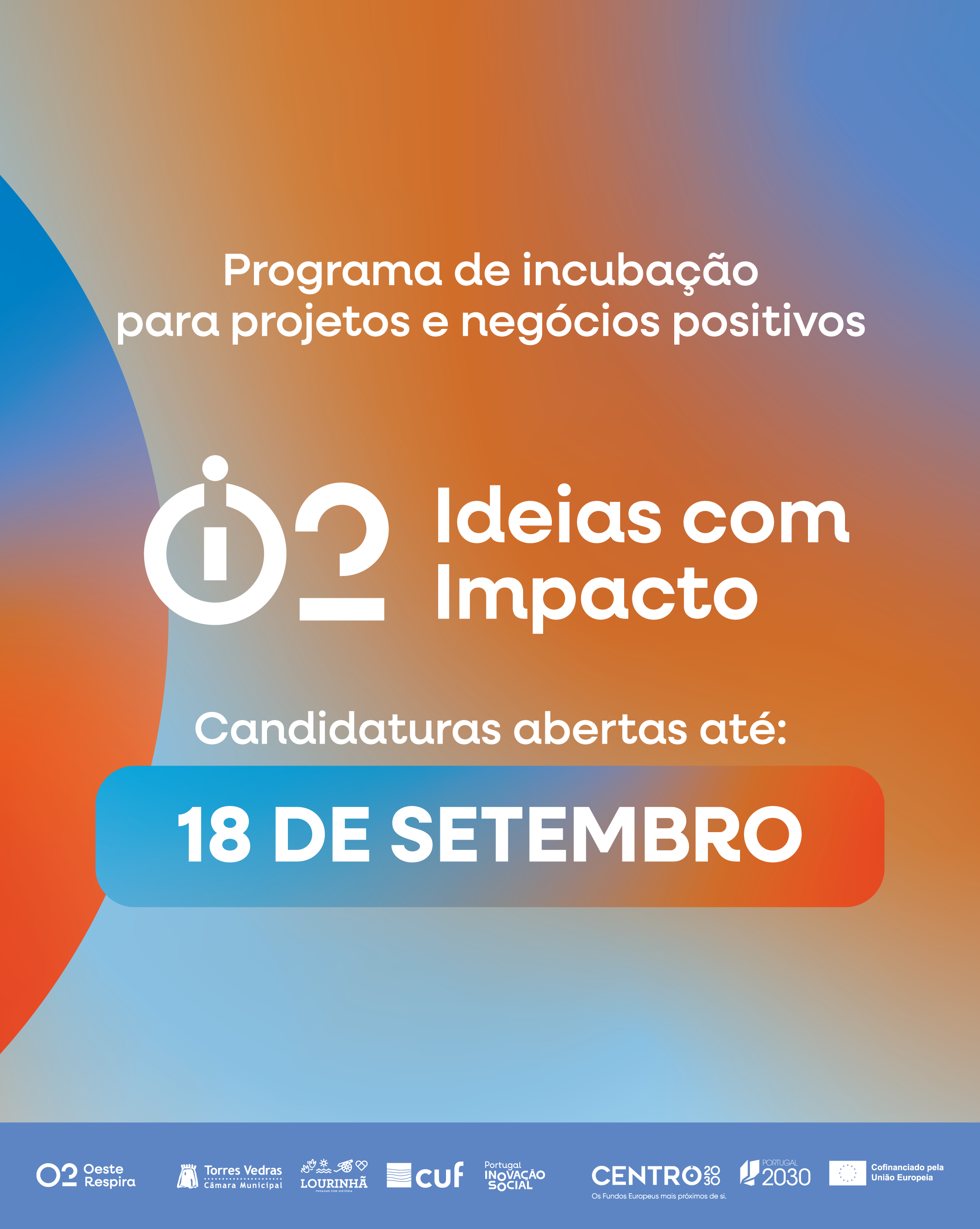 Inscrições para o programa iO2 - Ideias com Impacto
