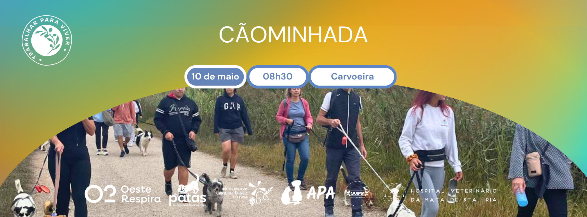 Cãominhada na Carvoeira no dia 10 de maio