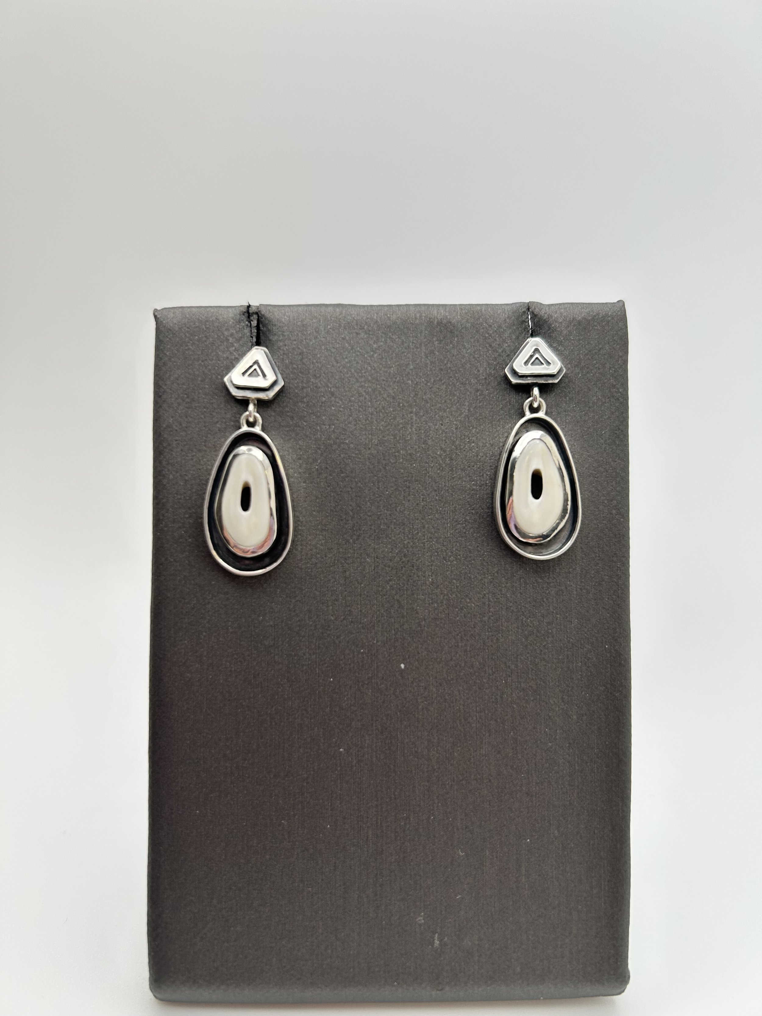 Elk Ivory slice post earrings