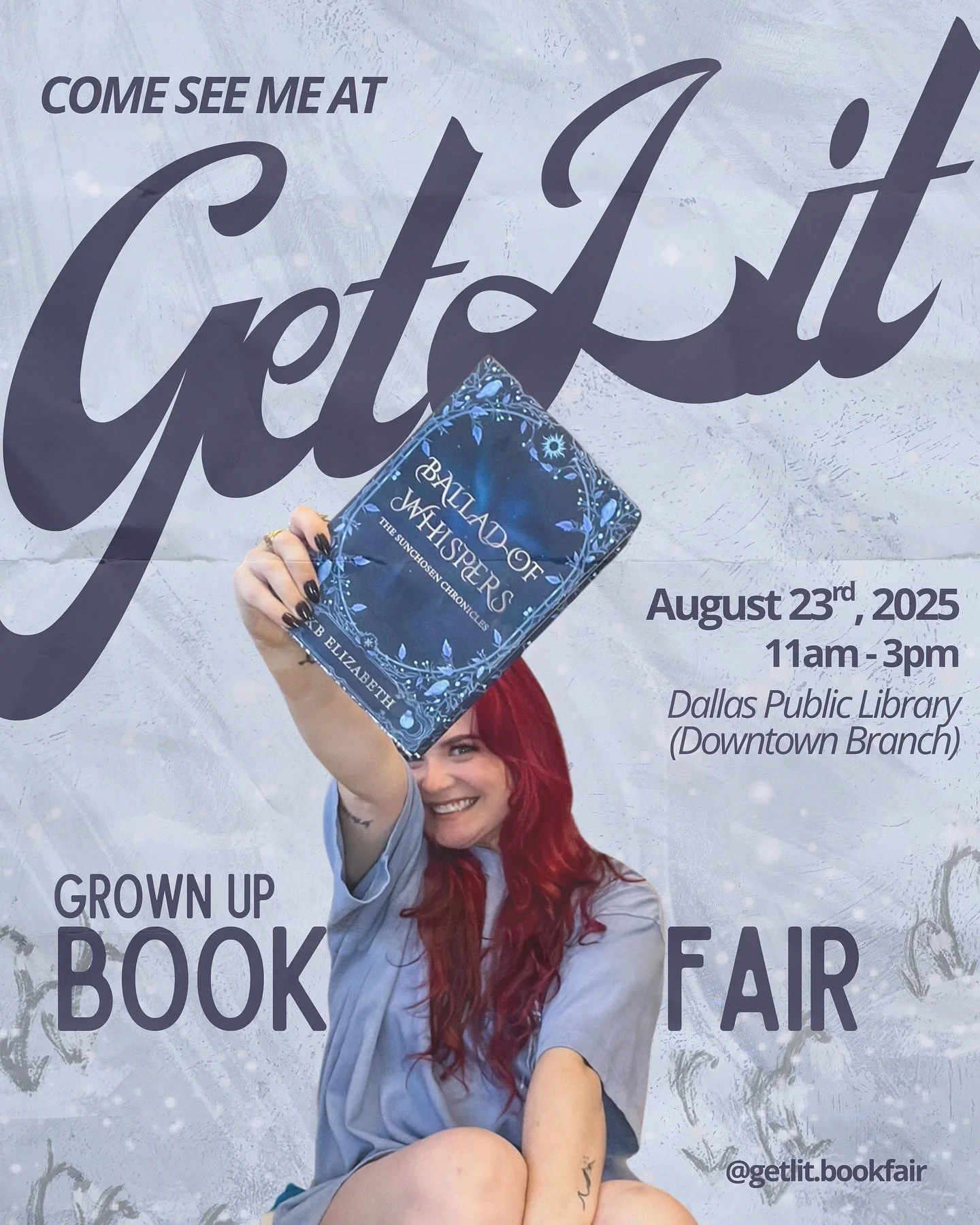 Tomorrow I&rsquo;ll be signing at @getlit.bookfair at the Dallas Public Library Downtown Branch! 

Super excited to see everyone there 🖤 Swipe through to see what I&rsquo;ll be bringing &amp; where I&rsquo;ll be located! 

Come see me and @emmafaeco