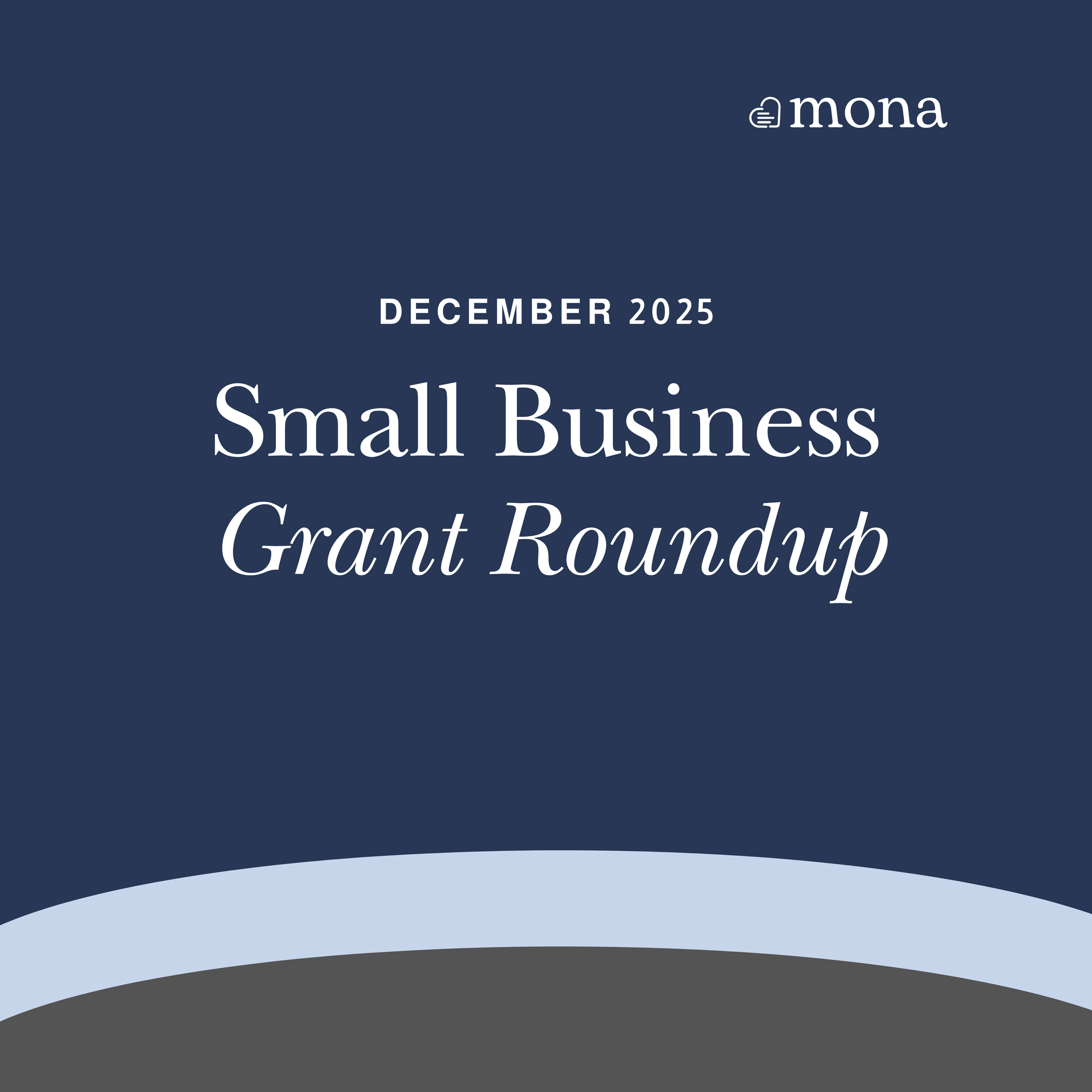 Small business grant opportunities to apply for in December