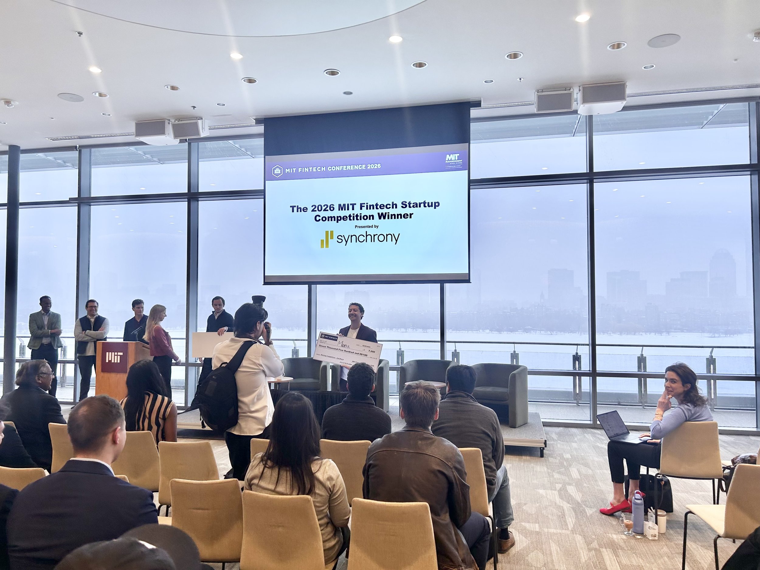 Mona selected as a winner of the 2026 MIT Fintech Challenge