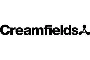 Creamfields logo with stylized text and a small abstract design