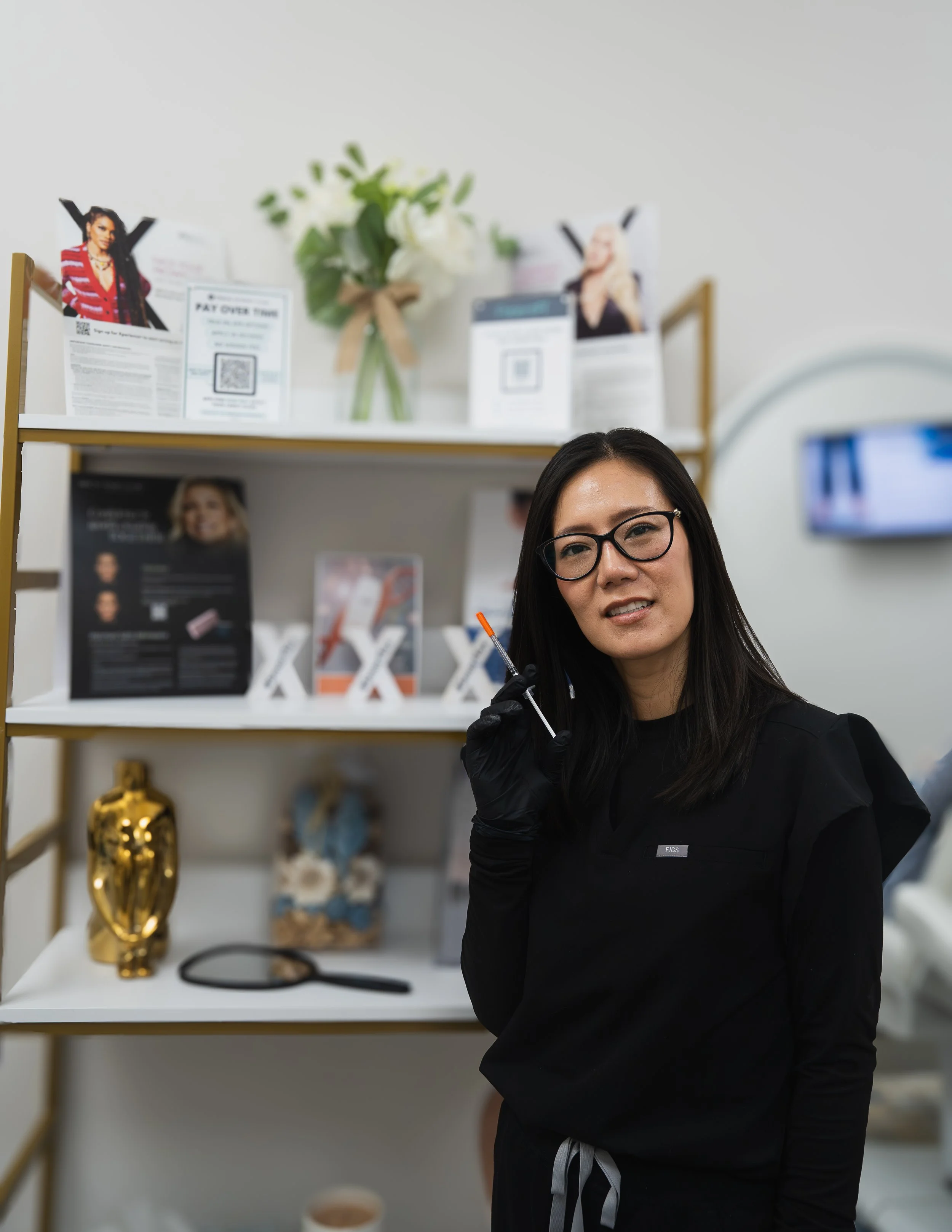 Portrait of nurse injector, Sarah